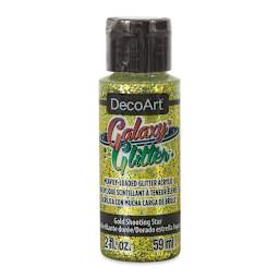 DecoArt Galaxy Glitter Paint - Gold Shooting Star, 2 oz
