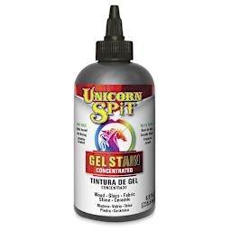 Unicorn Spit Gel Stain and Glaze - Midnight's Blackness, 8 oz, Bottle