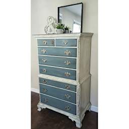 Unicorn Spit Gel Stain - Finished example of painted dresser
