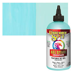 Unicorn Spit Gel Stain and Glaze - Zia, 8 oz - Bottle and Swatch
