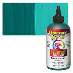 Unicorn Spit Gel Stain and Glaze - Navajo Jewel, 8 oz - Bottle and Swatch