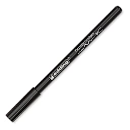 Edding 4200 Series Porcelain Brush Pen - Black (Cap on)