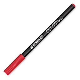Edding 4200 Series Porcelain Brush Pen - Crimson Lake (Cap on)