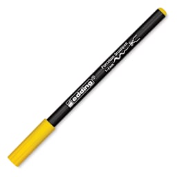 Edding 4200 Series Porcelain Brush Pen - Yellow (Cap on)