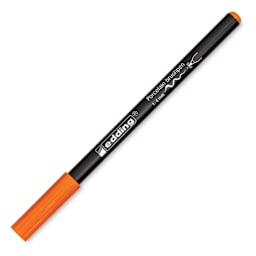 Edding 4200 Series Porcelain Brush Pen - Orange (Cap on)