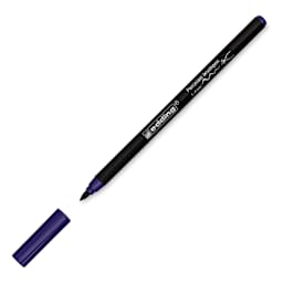 Edding 4200 Series Porcelain Brush Pen - Violet (Cap off)