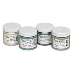 Stencil Butter Acrylic Paints - Pkg of 4, Beach House, 2 oz Jars lined up