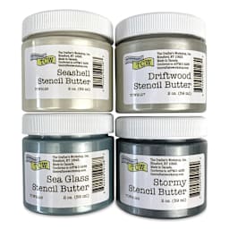 Stencil Butter Acrylic Paints - Pkg of 4, Beach House, 2 oz Jars
