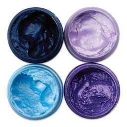 Stencil Butter Acrylic Paints - Pkg of 4, Blueberry Meadow, 2 oz Jars