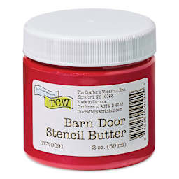 Stencil Butter Acrylic Paint - Barn Door, 2 oz, Jar