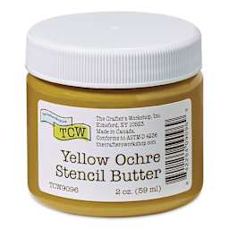 Stencil Butter Acrylic Paint - Yellow Ochre, 2 oz