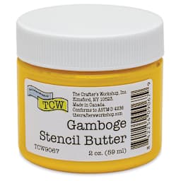 Stencil Butter Acrylic Paint - Gamboge, 2 oz, Jar