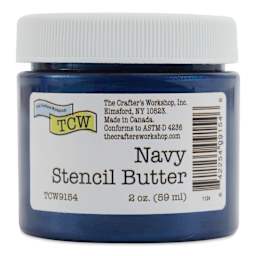 Stencil Butter Acrylic Paints - Navy, 2 oz Jar