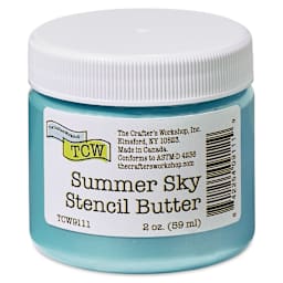 Stencil Butter Acrylic Paint - Summer Sky, 2 oz