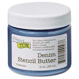 Stencil Butter Acrylic Paint - Denim, 2 oz