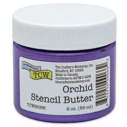 Stencil Butter Acrylic Paint - Orchid, 2 oz, Jar