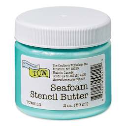Stencil Butter Acrylic Paint - Seafoam, 2 oz, Jar