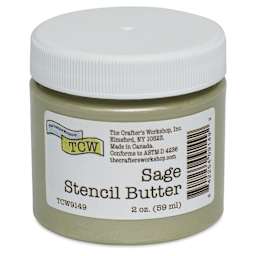 Stencil Butter Acrylic Paint - Sage, 2 oz, Jar
