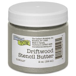 Stencil Butter Acrylic Paint - Driftwood, 2 oz, Jar