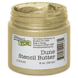 Stencil Butter Acrylic Paint - Dune, 2 oz, Jar open