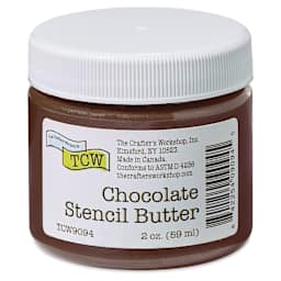 Stencil Butter Acrylic Paint - Chocolate, 2 oz