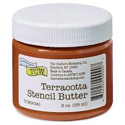 Stencil Butter Acrylic Paint- Terracotta, 2 oz
