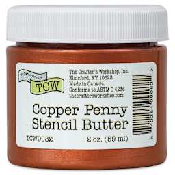 Stencil Butter Acrylic Paint - Copper Penny, 2 oz 
