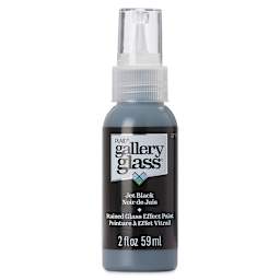 Gallery Glass Paint - Jet Black, 2 oz (Front of bottle)