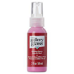 Gallery Glass Paint - Holiday Berry, 2 oz (Front of bottle)