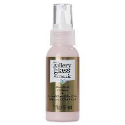 Gallery Glass Paint - Metallic Rose Gold, 2 oz (Front of bottle)