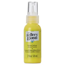Gallery Glass Paint - Sunny Yellow, 2 oz (Front of bottle)