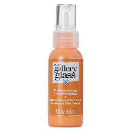 Gallery Glass Paint - Pumpkin Orange, 2 oz (Front of bottle)