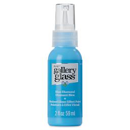 Gallery Glass Paint - Blue Diamond, 2 oz (Front of bottle)