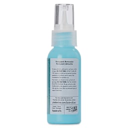 Gallery Glass Paint - Shimmer Aqua, 2 oz (Back of bottle)