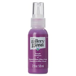 Gallery Glass Paint - Purple, 2 oz (Front of bottle)