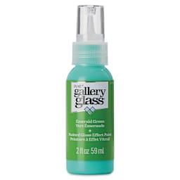 Gallery Glass Paint - Emerald Green, 2 oz (Front of bottle)