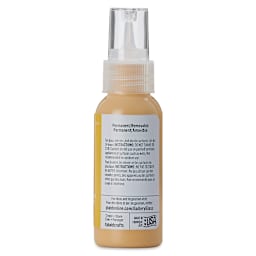 Gallery Glass Paint - Amber, 2 oz (Back of bottle)