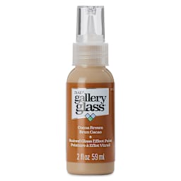 Gallery Glass Paint - Cocoa Brown, 2 oz (Front of bottle)
