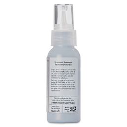 Gallery Glass Paint - Metallic Platinum, 2 oz (Back of bottle)