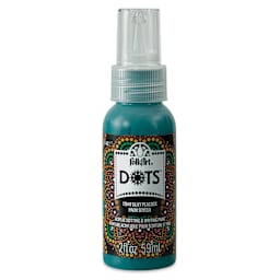 FolkArt Dots Acrylic Paint - Silky Peacock, 2 oz (Front)
