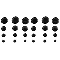 FolkArt Dots Acrylic Paint - Black Magic swatch