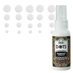 FolkArt Dots Acrylic Paint - Whisper White, 2 oz bottle and swatch