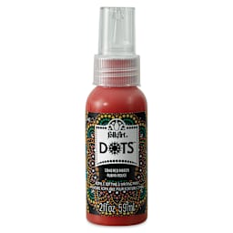 FolkArt Dots Acrylic Paint - Red Ribbon, 2 oz (Front)