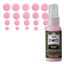 FolkArt Dots Acrylic Paint - Pink Nectar, 2 oz bottle and swatch