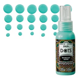 FolkArt Dots Acrylic Paint - Breezy Blue, 2 oz bottle and swatch