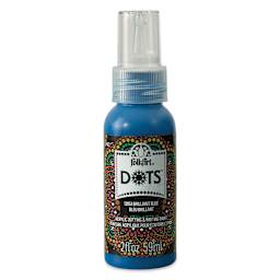FolkArt Dots Acrylic Paint - Brilliant Blue, 2 oz (Front)