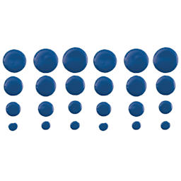 FolkArt Dots Acrylic Paint - Brilliant Blue swatch