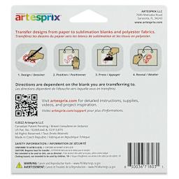 Artesprix Sublimation Markers - Chisel-Tip, Set of 10 (back of package)