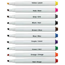 Artesprix Sublimation Markers - Chisel-Tip, Set of 10 (markers with caps removed)