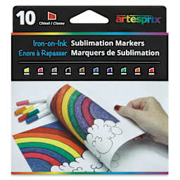Artesprix Sublimation Markers - Chisel-Tip, Set of 10 (front of package)